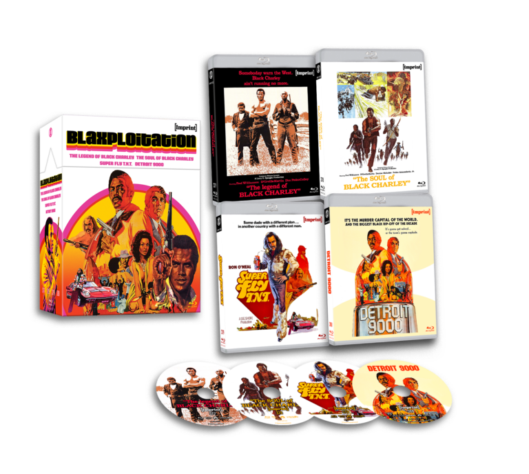 "BLAXPLOITATION (IMPRINT COLLECTION #377 - #380) - BLU-RAY (The Legend of Black Charley (1972) / The Soul of Black Charley (1973) / Super Fly T.N.T (1973) / Detroit 9000 (1973))"