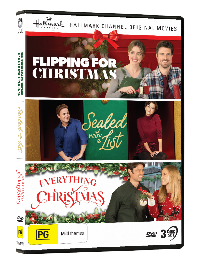 Hallmark Christmas Collection #41 (Flipping For Christmas / Sealed With A List / Everything Christmas) – DVD