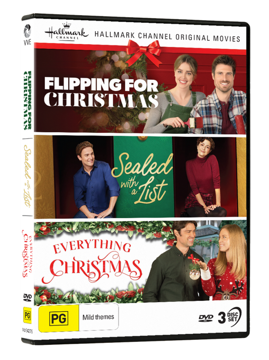 Hallmark Christmas Collection #41 (Flipping For Christmas / Sealed With A List / Everything Christmas) – DVD