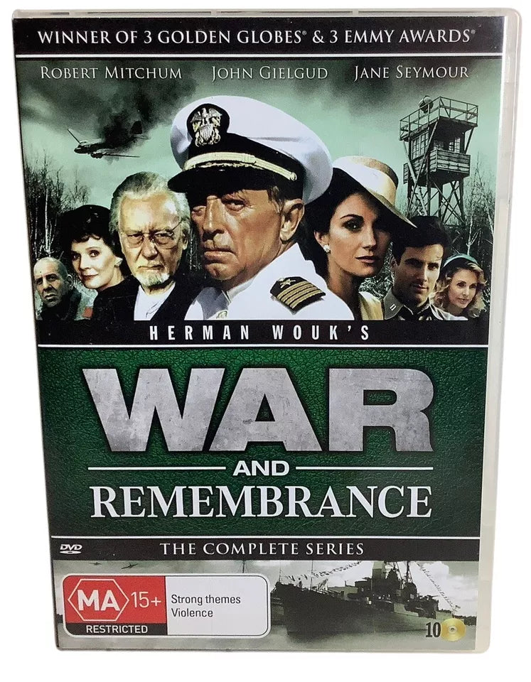 War and Remembrance The Complete Mini-Series Region 4 DVD 10 Discs WWII